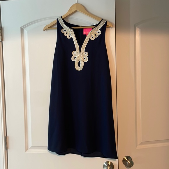 Lilly Pulitzer True Navy Cheryln Soft Shift dress - Picture 1 of 6